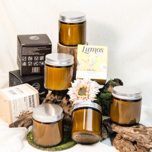 Emballage de parfum personnalisable, pot en verre brun de 100 g, bougies parfumées vegan faites à la main pour la Saint-Valentin, Diwali, parfum d'ambiance pour la maison - Product Image 4