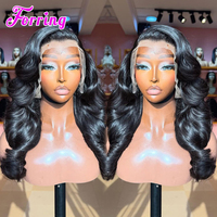Wig rambut manusia Vietnam 100% asli, gelombang natural, wig lace front, rambut manusia grosir, wig lace frontal HD tanpa lem untuk wanita kulit hitam