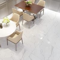 Carreaux de sol modernes antidérapants en porcelaine marbrée, surface haute résistance, pour intérieur, salle de bain, cuisine, salon, villa, centre commercial, 600x600mm