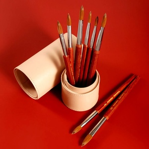 Acrylic Powder 100% Kolinsky Hair Nail <b>Brush</b> Art Beauty Tool Wooden Handle Cleaning <b>Brush</b> From Reliable Supplier - Product Image 5