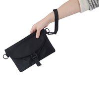 Aangepaste Groothandel Crossbody Tassen Heren Afneembare Flap Mini Zwart High Street Multifunctionele Portemonnees Telefoon Hiphop Trendy