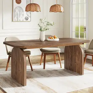 Moderno 63 pollici tavolo da pranzo rettangolare rustico cucina tavola in <span class=keywords><strong>legno</strong></span> tavolo da pranzo per sala da pranzo - Product Image 1