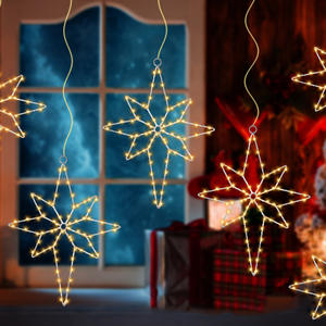 ไฟติดหน้าต่างคริสมาสต์รูปดาวเบธเลเฮม, ไฟติดหน้าต่างสีขาวให้ความอบอุ่นสำหรับตกแต่ง - Product Image 2