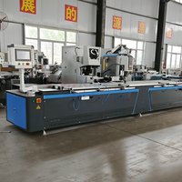 Machine de vissage automatique à double tête et double plateforme pour la fabrication de fenêtres et de portes en PVC et UPVC