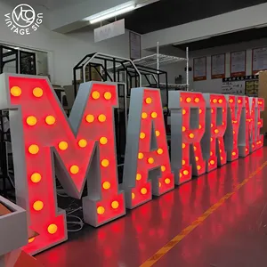 Manufactory Wholesale Sign 4 Ft Letters Numbers 3ft Room Marquee Letter Light For Party