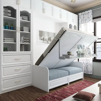 Lit mural pliant vertical Murphy de qualité supérieure pour hôtel et maison, mobilier mural pliant vertical Murphy
