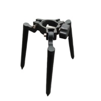 Mini trépied portable en alliage d'aluminium pour accessoires de mesure GPS, support de prisme