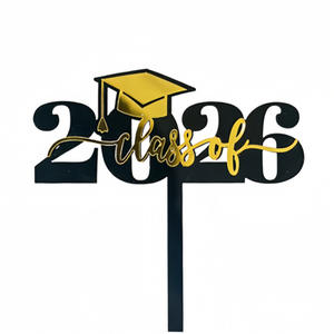 Decoración <span class=keywords><strong>para</strong></span> Pastel de Graduación Clase de 2026, Adornos <span class=keywords><strong>para</strong></span> Pastel de Fiesta de Graduación, Escuela Secundaria, Universidad, Graduación Universitaria - Product Image 2