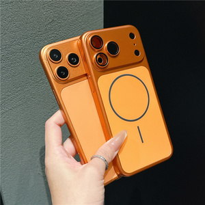 Coque de téléphone magnétique en verre pour caméra PC, compatible iPhone 17 16 15 14 Pro Max, avec cadre d'objectif givré mat et protection arrière ultra - Product Image 6