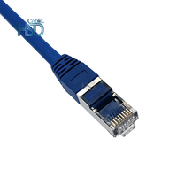 Conector de PVC para uso en ordenador, cable de red interior, Conector de cobre, CCA, cat6A, UTP, FTP, 1,5-50M, cat 6a