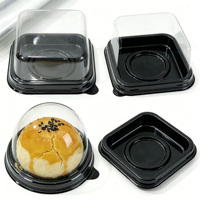 Boîte cadeau en blister transparente en PET de qualité alimentaire recyclable et durable pour desserts, pizzas, pains, brioches - Tailles personnalisées disponibles