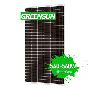 Günstiger Preis Mono kristallines Solar panel 540W 545W 550W 560W Gewerbliche Solarpanels für Wohngebäude