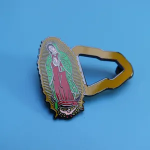 イエスクロスハットピンメタルクラフトメキシコキャップピンアルファイラーpara sombrero con cruzde Jesus metal alfileres para gorra de Mexico