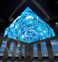 Cubo LED Pubblicitario per Interni con Installazione Sospesa, Forma Personalizzata MDS, Scatola Magica Creativa Intelligente