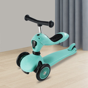 สกู๊ตเตอร์เด็กสามล้อพร้อมที่นั่งสำหรับเด็กอายุ 1-3 ปี ล้อ PU ตัวถัง PP - Product Image 1