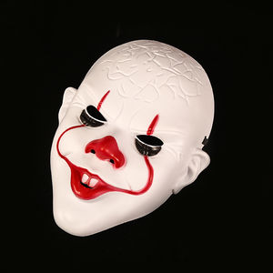 Máscara de Halloween Popular y divertida Payaso Reanimado Prop Máscara de plástico realista Máscara de fiesta - Product Image 3