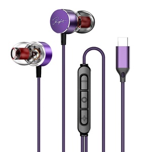 Écouteurs sportifs filaires Type-C avec basses stéréo, microphone et contrôle du volume, écouteurs musicaux pour <span class=keywords><strong>iPhone</strong></span> SPORT - Product Image 1
