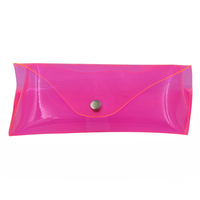 Emballage de lunettes en PVC transparent rose Sac pour lunettes de soleil Étui en verre pour lunettes de soleil Boîte à lunettes