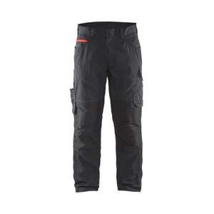 BLAKLADER - 149513309956C52 Service <b>trousers</b> with <b>stretch</b> <b>Black</b>/Red - EAN 7330509544617 WORK <b>TROUSERS</b> CARGO WORK <b>TROUSERS</b> - Product Image 1