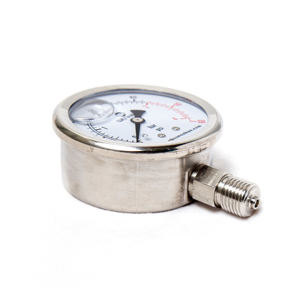 Manômetros de Pressão Preenchidos com Líquido de Aço Inoxidável para Cervejaria <span class=keywords><strong>100</strong></span> <span class=keywords><strong>PSI</strong></span> - Product Image 1