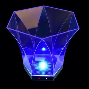 Cubo de Hielo LED Hexagonal de Plástico PS, Irrompible, RGB, de 5L, para Champán, Cerveza y Vino - Product Image 2
