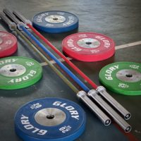 Barre d'haltérophilie olympique standard IWF 20KG 2200MM 190K PSI, barre de compétition chromée, barre de CrossFit