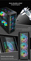 Boîtier PC Gaming ATX Mid-Tower SNOWMAN de Haute Qualité, Nouveau Modèle, Vente en Gros, avec Ventilateur RGB pour Refroidissement