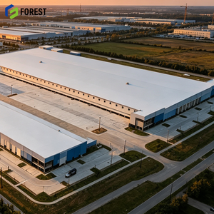 Bâtiment d'usine en acier structurel résistant aux intempéries, entrepôt industriel lourd à portée libre, structure de dépôt logistique - Product Image 1