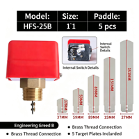 Capteur de débit HFS-15 1/2'' à palette, connecteur en laiton, pour contrôle industriel des liquides