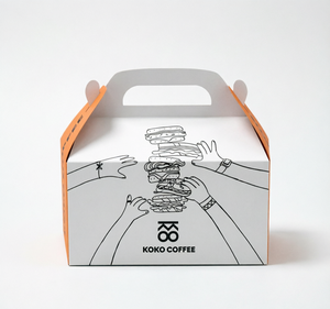 Caja <span class=keywords><strong>de</strong></span> Papel Blanca Desechable Personalizada Premium 2026 con Asa para Comida para Llevar, Empaque para Hamburguesas y Bocadillos <span class=keywords><strong>de</strong></span> Comida Rápida - Product Image 1