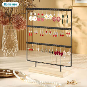 Black Color Hanging <b>Earring</b> Organizer Stand Display <b>Holder</b> for Hanging <b>Earrings</b> Jewelry Organizers - Product Image 4