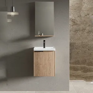 Salle de bain petit meuble moderne en bois vanité salle de bain 40cm gain de place armoire