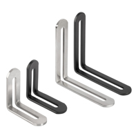Support d'angle en acier inoxydable à 90 degrés en forme de L supports de fixation à angle droit en métal pour étagère de fixation de meubles en bois renforcée
