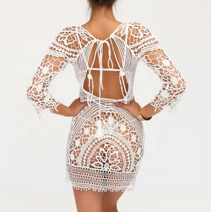 Bikini transparente de encaje para mujer, traje de baño de dos piezas con encaje transparente, estilo veraniego, <span class=keywords><strong>2023</strong></span> - Product Image 2