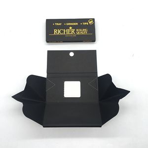 Factory Direct <b>Rolling</b> Paper 3 in 1 Wholesale Natural Cigarette Paper with Custom Logo Printing +Grinder + Tray - Product Image 2