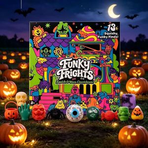 Funky Frights Squish-O-Ween Countdown 13 Pack Halloween Spooky Squishy BlindToy Stress Relief Squeeze Fidget Toy for Kids - Product Image 6