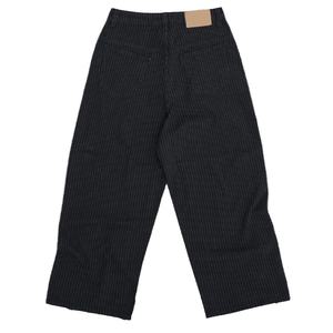 กางเกงยีนส์ทรงหลวมลายทางวินเทจ กางเกงขายาวทรงโอเวอร์ไซส์สำหรับผู้ชาย - Product Image 4