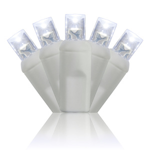 Ngoài trời 5 mét giáng sinh trang trí ánh sáng 22AWG màu xanh lá cây dây 50 đếm 6 "không gian 5 mét hình nón mini <span class=keywords><strong>LED</strong></span> <span class=keywords><strong>String</strong></span> <span class=keywords><strong>Lights</strong></span> - Product Image 4