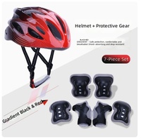 Protection complète anti-chute pour enfants, patinage en ligne, skateboard, patinage sur glace, cyclisme en plein air, bleu-violet