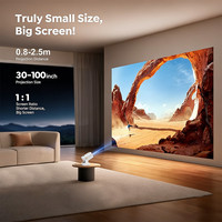 Projecteur vidéo intelligent 260 ANSI 720P avec applications intégrées, lecteur multimédia numérique Ultra-HD, home cinéma, projecteurs portables, OEM TV BOX
