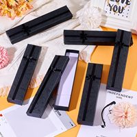 Boîtes d'emballage de bijoux de luxe avec nœud en ruban, boîte cadeau en papier rigide pour la vente au détail et la vente en gros de petits bijoux