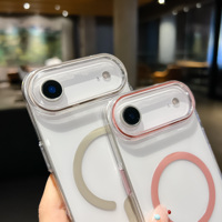 Coque PC simple anti-rayures haute transparence pour iPhone Air 12 13 14 15 16 17 Pro Max, compatible charge sans fil, magnétique, anti-jaunissement, fine