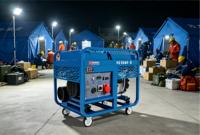 Générateur diesel 15 kW monophasé triphasé 16 kW puissance maximale refroidi par air bicylindre démarrage électrique châssis ouvert 230 V 1800 tr/min 50/60 Hz