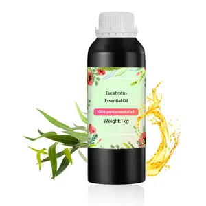 Minyak esensial eukaliptus murni jumlah besar minyak aromaterapi Aroma untuk pemdiffpijat penyebar parfum lilin wangi