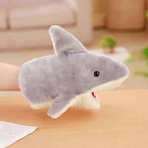 Dessin animé Animal requin marionnette à main gants Super doux en peluche chaud résistant au froid bras poupée brodé blague cadeau PP coton bouche peut - Product Image 6