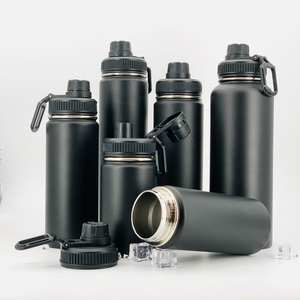 High Quality New Powder Coated Stainless Steel Custom Logo <b>Double</b> <b>Wall</b> Insulated Thermos Bottle Vacuum Flask Travel Portable - Product Image 4