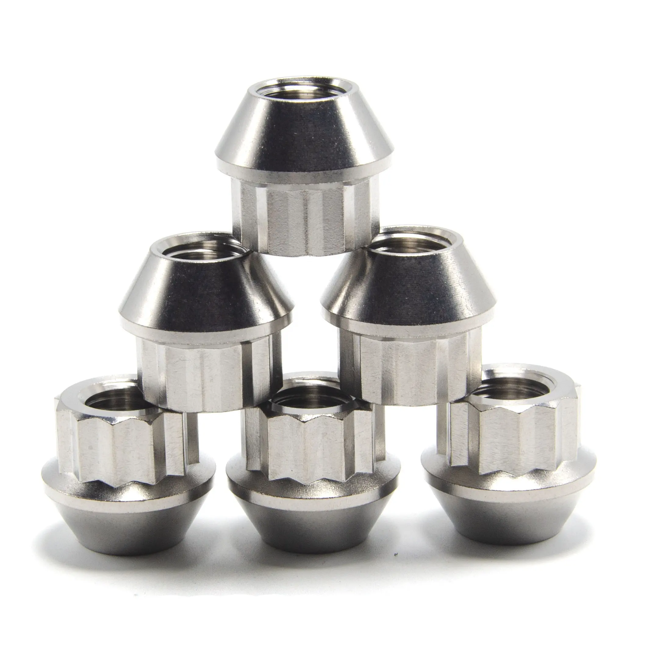 TITST M12 M14x1.25/1.5X20mm Titanium Wheel Lug Nuts Open End For Racing Car Ti6Al4V Gr5 titanium nut