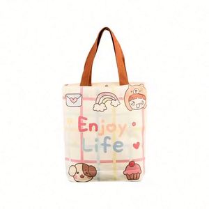 Sacs de courses réutilisables personnalisés avec logo imprimé Bcoe, sacs fourre-tout en toile vierge de couleur unie, vente en gros à prix abordable - Product Image 5