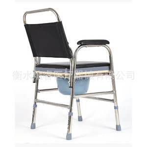 <b>Portable</b> Toilet Chair Folding <b>Commode</b> Seat With Bucket Adjustable Height For Elderly And Pregnant Women - Product Image 5