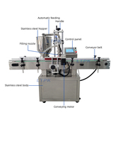 Machine de remplissage automatique à tête unique avec pompe à rotor servo LT-SRP01 pour pâtes et liquides (shampoing, gel douche, lessive, crème)